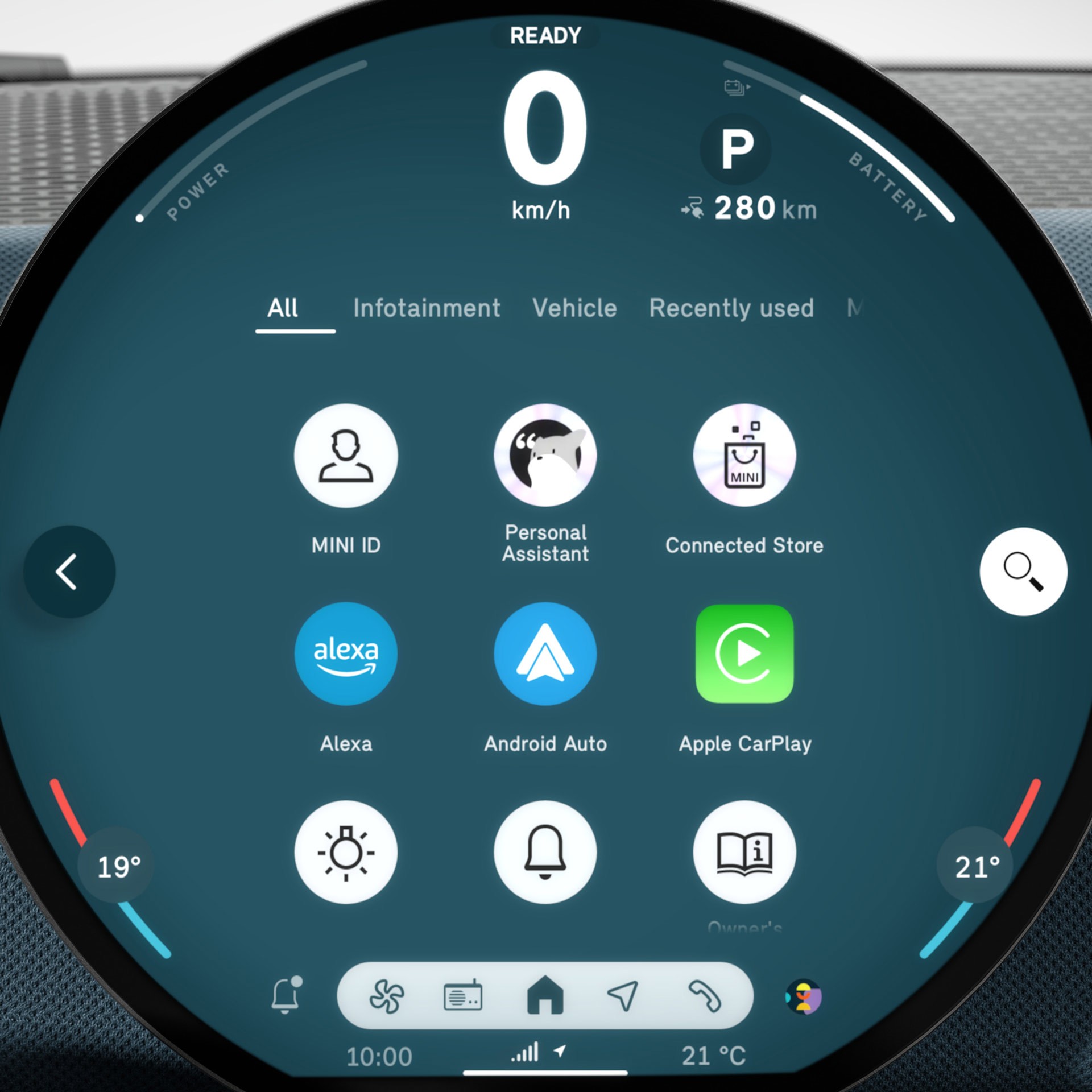 MINI Countryman elétrico - experiência digital - modo 02